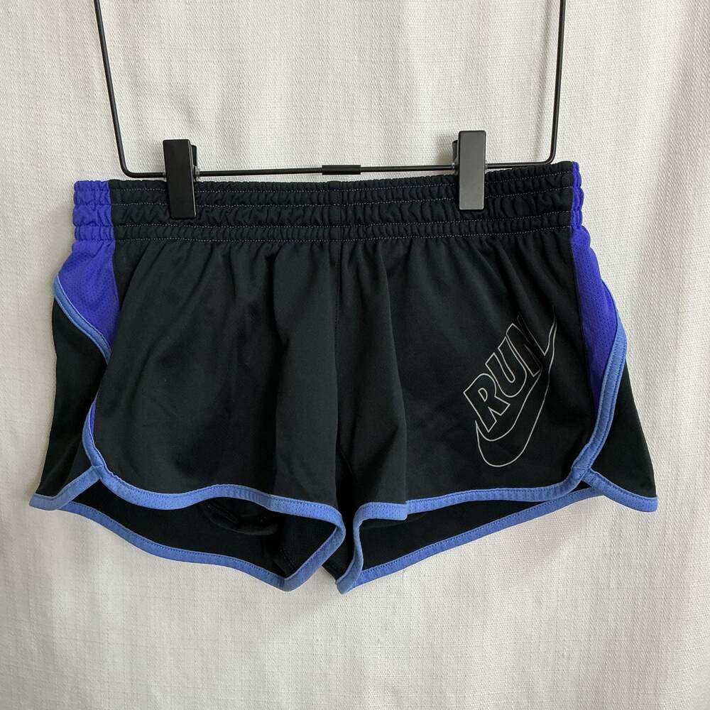 Nike Women's Dri-FIT Running Athletic Shorts Black/Purple